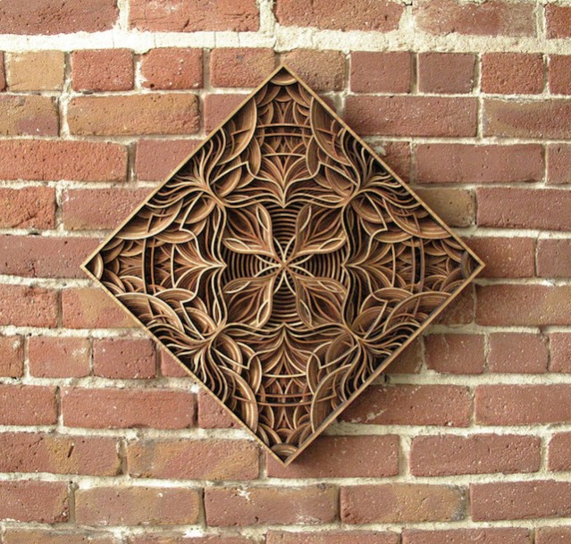 Wooden HandCarved Mandalas Media