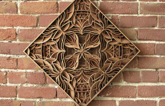 Wooden Hand-Carved Mandalas