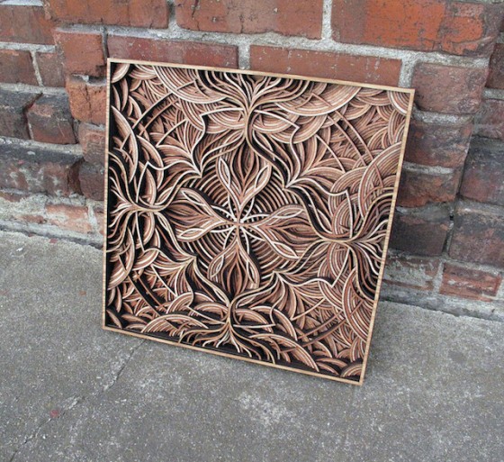 Wooden HandCarved Mandalas Media