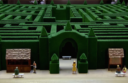 Miniature Labyrinth Model from The Shining Movie