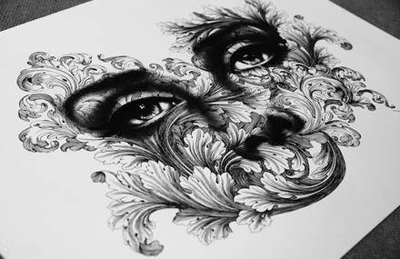 Inspiring Pen Drawings by Spider Money