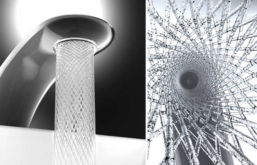 Swirling Faucet Design that Saves Water