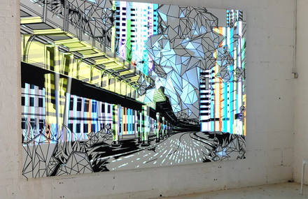 Growing – Tape Art & Projection Mapping