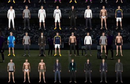 Anniversaire de David Beckham : Un jeu interactif permet de l’habiller… et de le déshabiller !