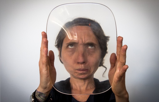 3D Printed Lenses Distorting Faces