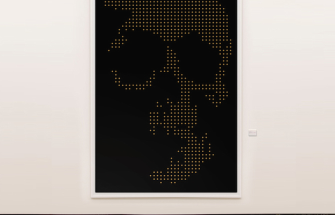 A Skull Made of 862 Bullets