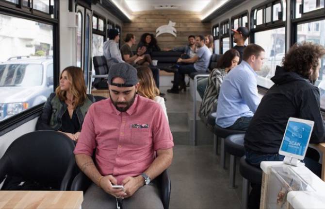 A Bus With Wifi in San Francisco