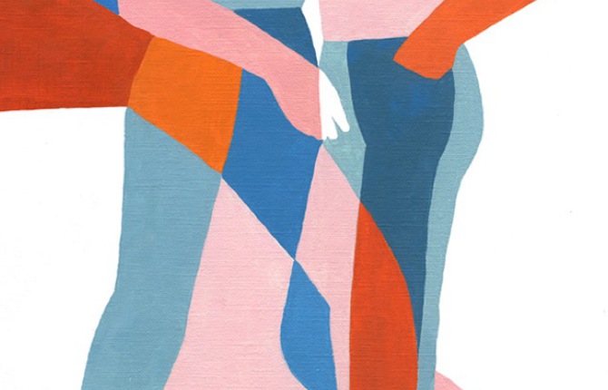 Interwined Bodies Paintings by Ines Longevial