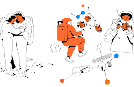 Astronaut Illustrations by Vincent Mahe