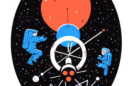 Astronaut Illustrations by Vincent Mahe