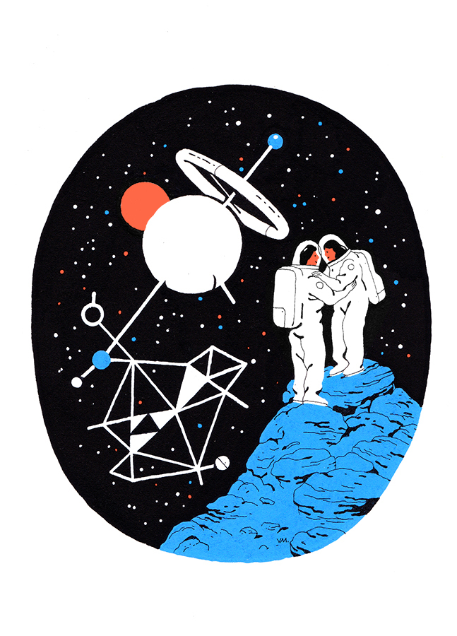 Astronaut Illustrations by Vincent Mahe_3
