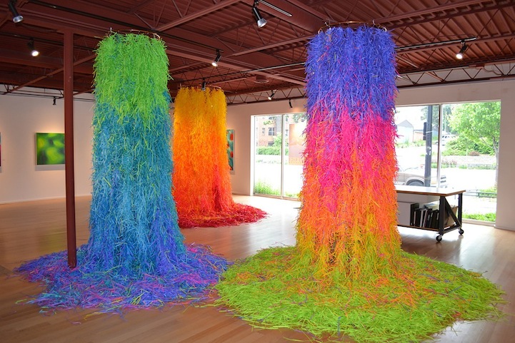 Colorful Paper Installations by Travis Rice_1