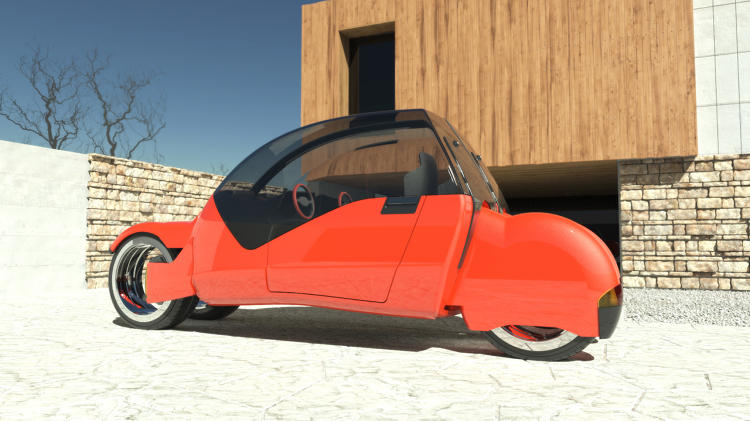 Concept Car Splits Into Two Motorcycles_10