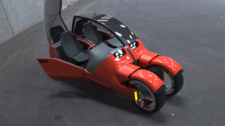 Concept Car Splits Into Two Motorcycles_5