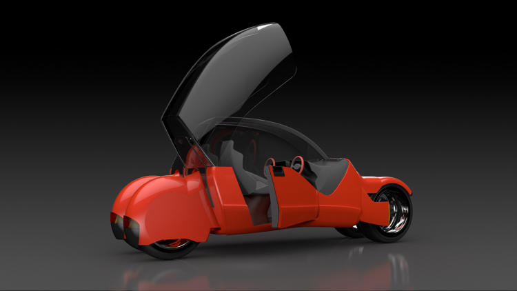 Concept Car Splits Into Two Motorcycles_8