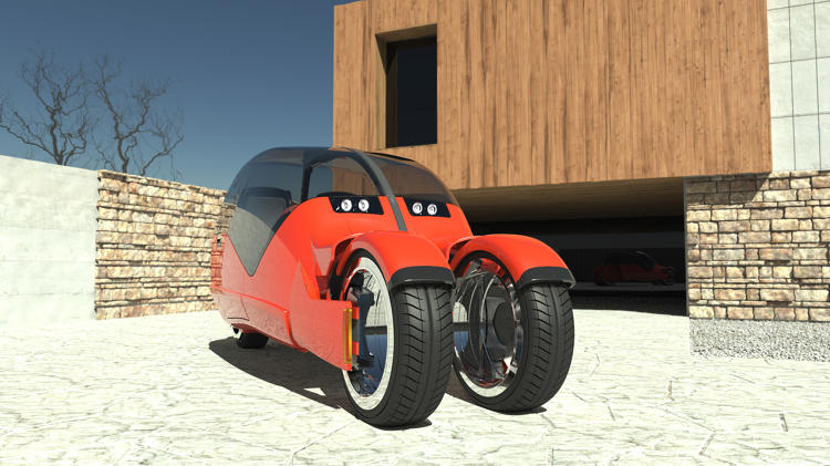 Concept Car Splits Into Two Motorcycles_9