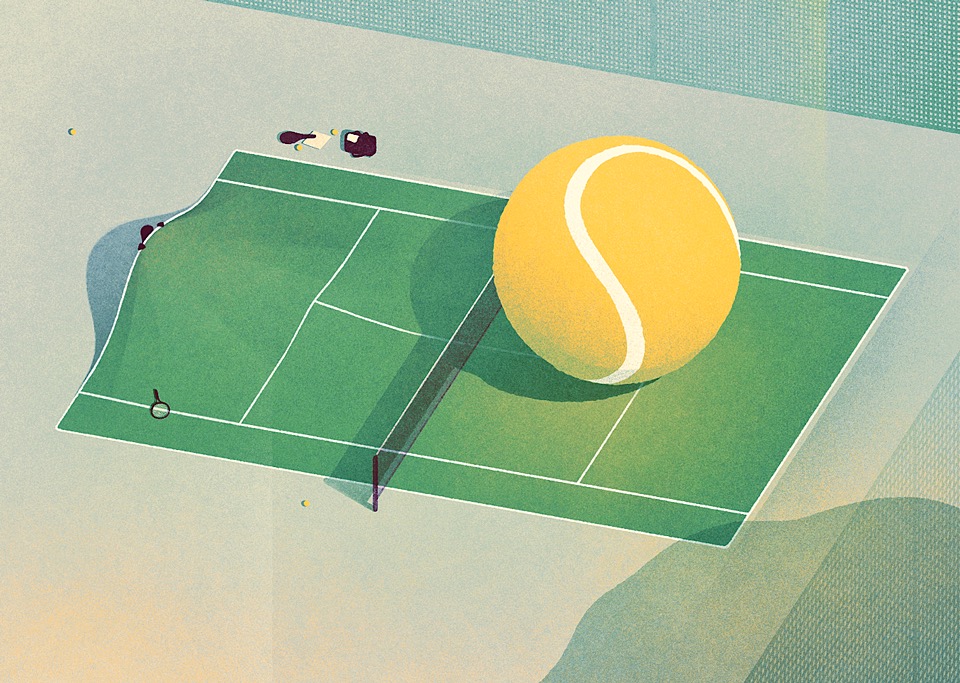 Conceptual Illustrations for Tennis magazine_0