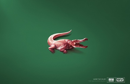 Famous Animals Brand Logos Without Skin Ad