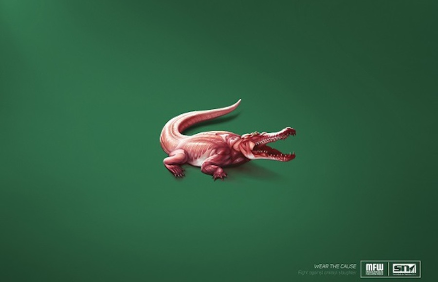 Famous Animals Brand Logos Without Skin Ad