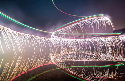 Fireworks on Drone