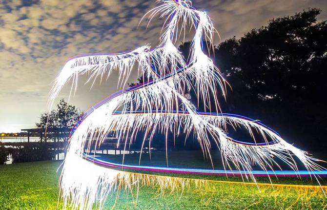 Fireworks on Drone