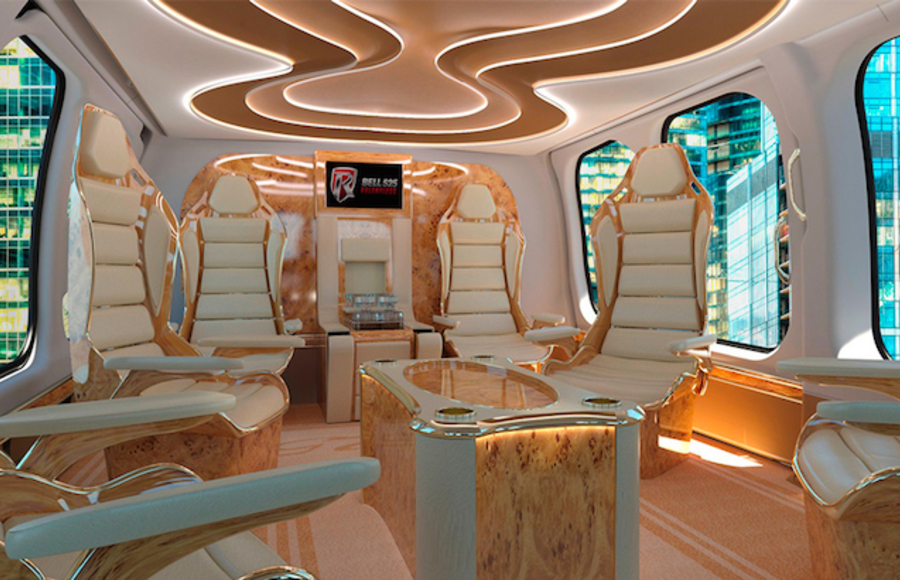 Helicopter Luxurious Interior