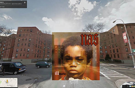 Hip Hop Albums in Google Street View
