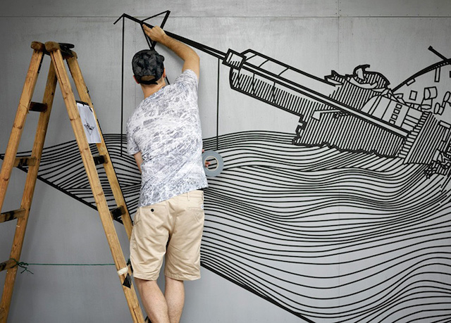 Masking clearance tape art