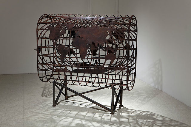 Patterns Sculpted into Industrial Steel Objects-9