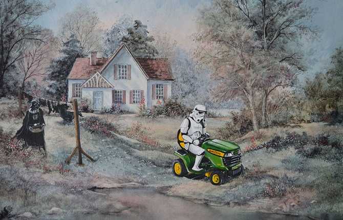 Pop Culture Characters Into Classical Paintings