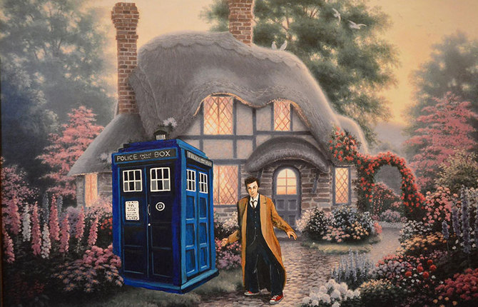 Pop Culture Characters Into Classical Paintings