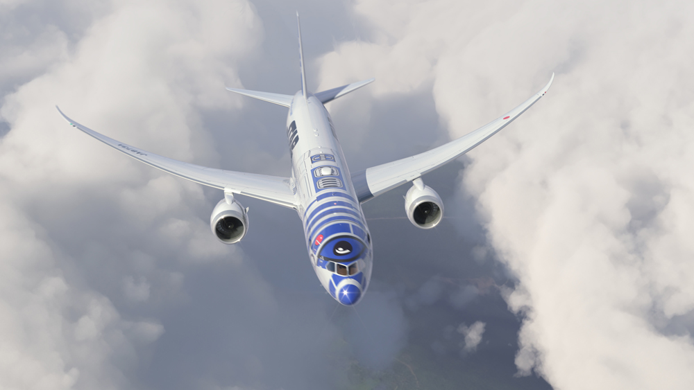 Star Wars R2D2 Airplane_1