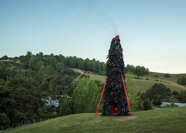 Strange Tower Made from Old Tyres-0