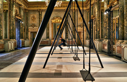 Swing Set Installation in Grand Milanese Palazzo