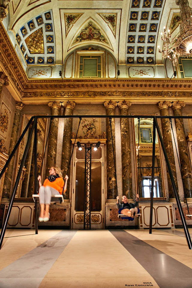 Swing Set Installation in Grand Milanese Palazzo-4