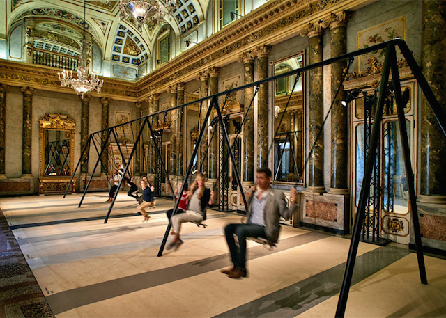 Swing Set Installation in Grand Milanese Palazzo-5
