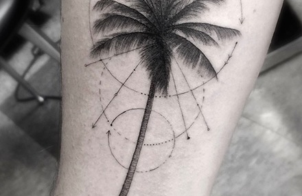 Elegant Geometric Tattoos