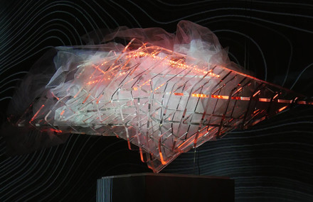 The Plexiglass Cloud Installation