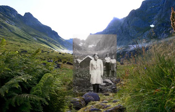 Vintage Pictures in Contemporary Landscapes
