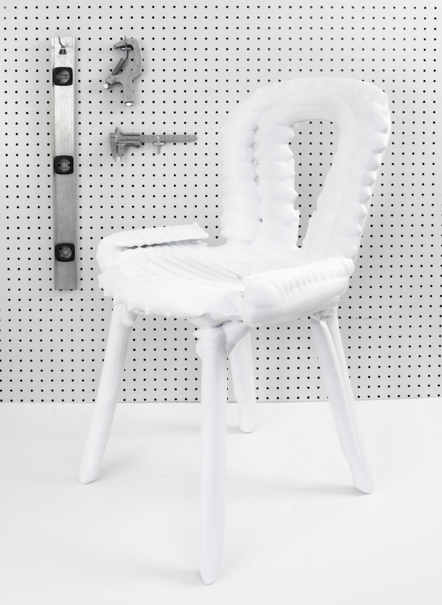 White 3D-Printed Chair-1
