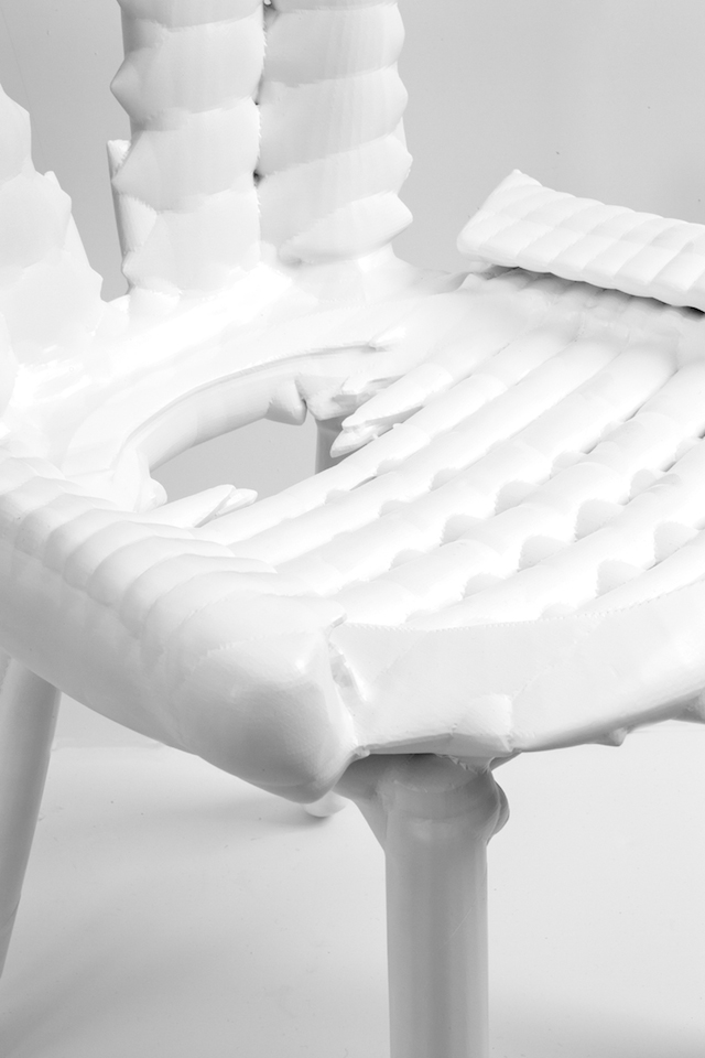 White 3D-Printed Chair-3