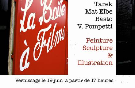 Exposition « La boite à films » à la Joel Knafo Gallery
