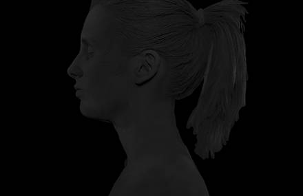 BLACK! Minimalist portraiture by ROLLA.