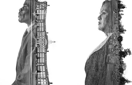 Double Exposure Portraits of City Council Members