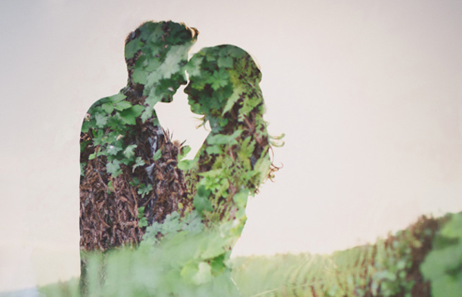 Double Exposure Wedding Photography