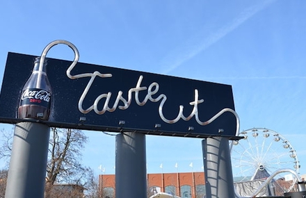 Drinkable Billboard Serving Coca Cola