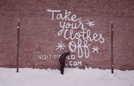 Snow Graffitis in Chicago