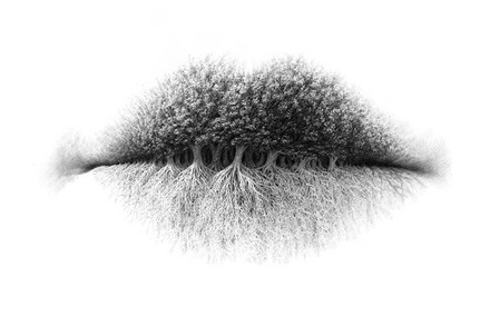 Surreal Pencil Drawings of Lips