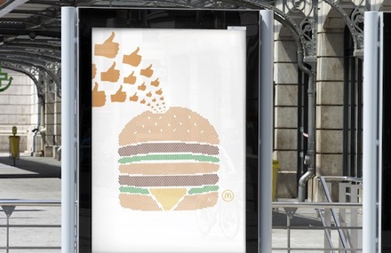 Tiny Emojis on McDonald Print Ads