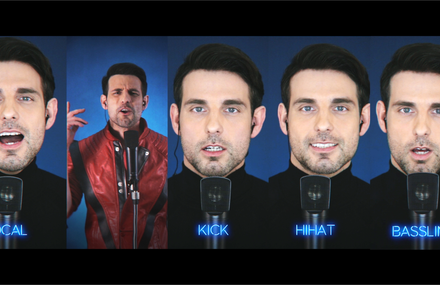 One man acapella cover of Michael Jackson’s Thriller